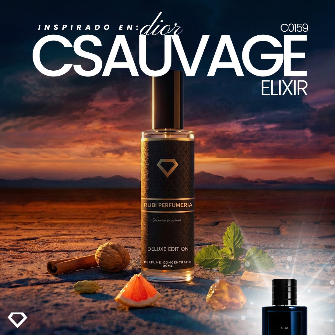 C0159 C SAUVAGE ELIXIR DUPE DE CHRISTIAN DIOR