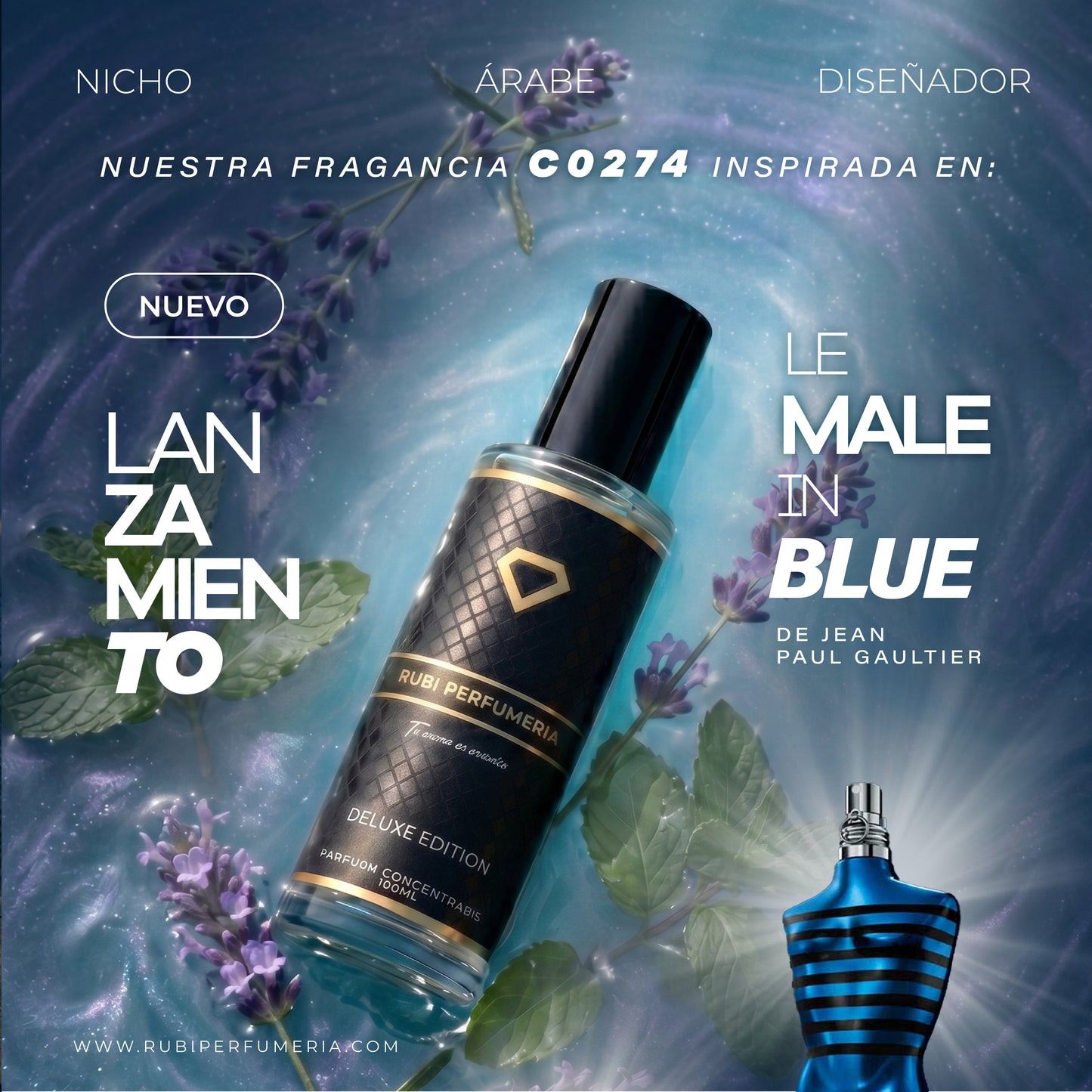 CLE MALE IN BLUE DUPE DE JEAN PAUL GAULTIER