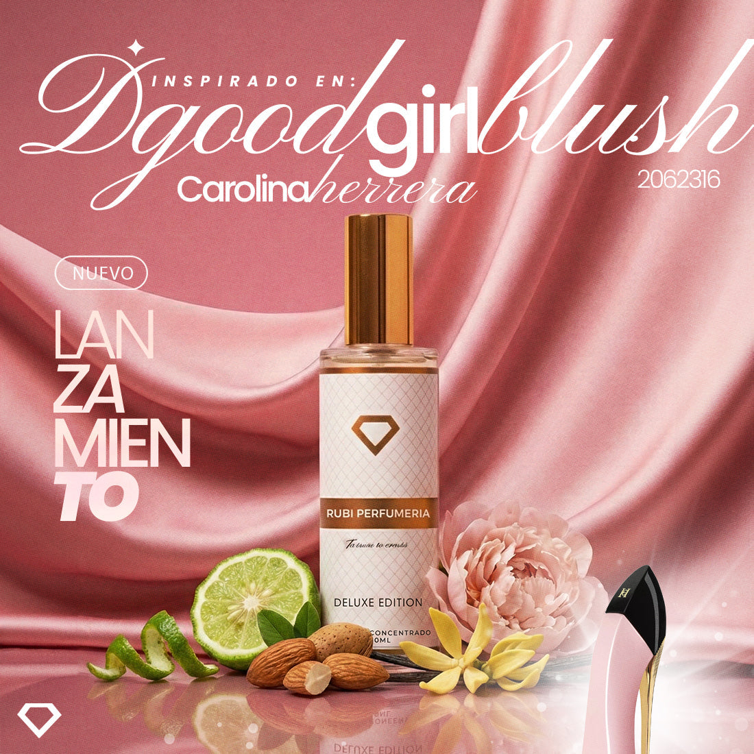 D0081 D GOOD GIRL BLUSH DUPE DE CAROLINA HERRERA